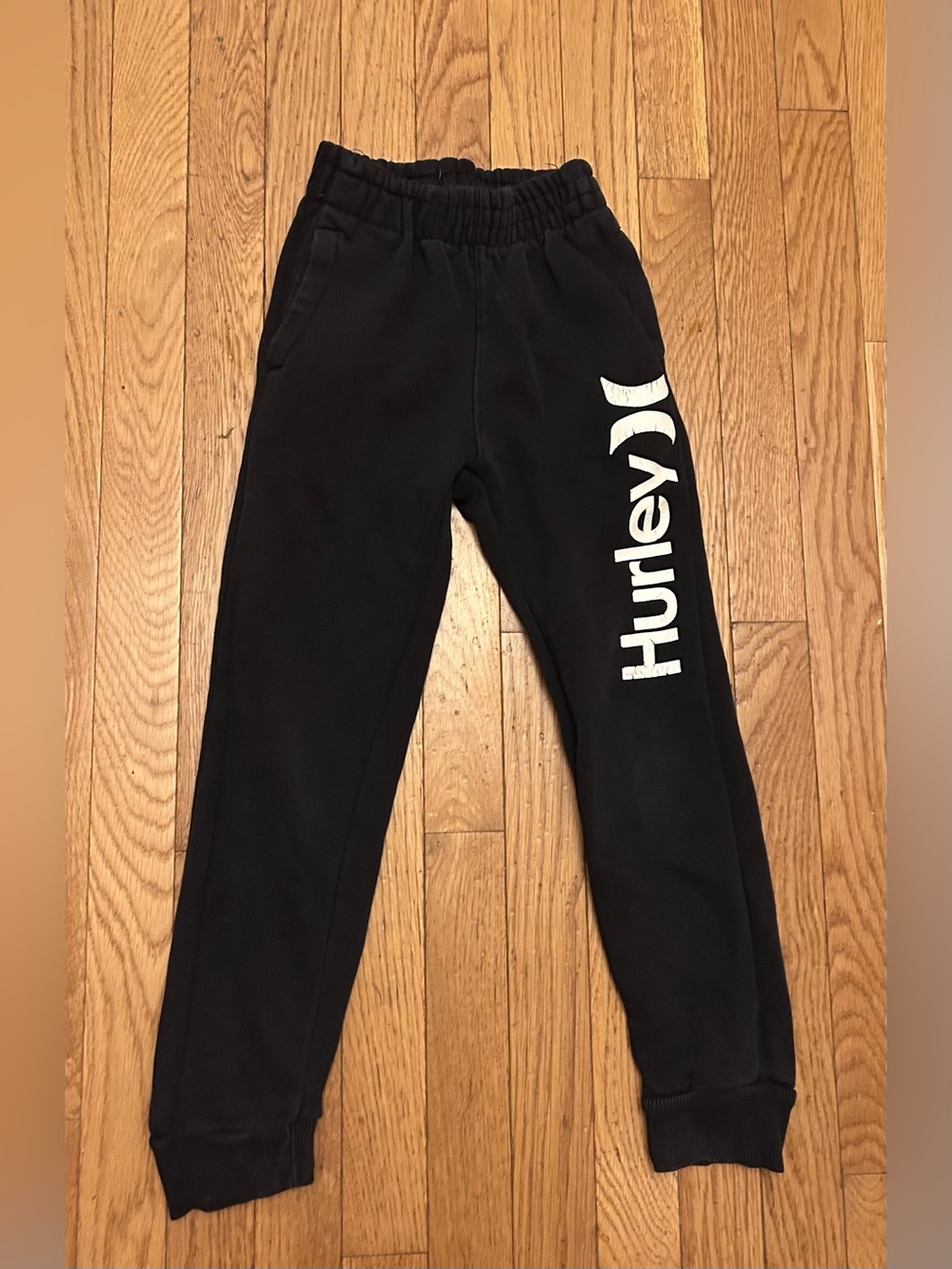 Older Boys Hurley Black Sweatpants Size Small (8)